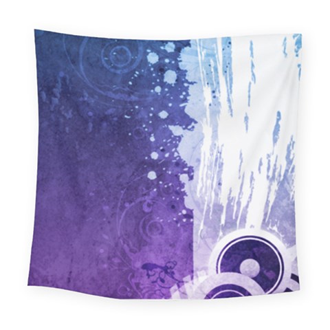 Purple Splash Square Tapestry (Large) from ArtsNow.com