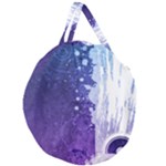 Purple Splash Giant Round Zipper Tote