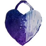 Purple Splash Giant Heart Shaped Tote