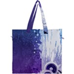 Purple Splash Canvas Travel Bag