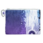 Purple Splash Canvas Cosmetic Bag (XL)