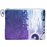 Purple Splash Canvas Cosmetic Bag (XXL)