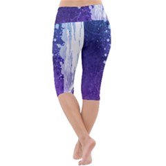 Lightweight Velour Cropped Yoga Leggings 