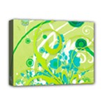 Green Blue Flower Art Deluxe Canvas 16  x 12  (Stretched) 