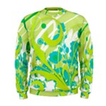 Green Blue Flower Art Men s Sweatshirt