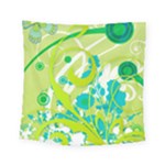 Green Blue Flower Art Square Tapestry (Small)