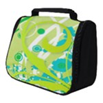 Green Blue Flower Art Full Print Travel Pouch (Small)