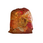 Fall Art Drawstring Pouch (Large)