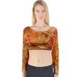 Fall Art Long Sleeve Crop Top