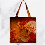 Fall Art Zipper Grocery Tote Bag