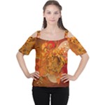 Fall Art Cutout Shoulder Tee