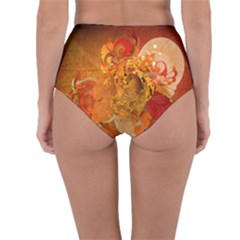 Reversible High-Waist Bikini Bottoms 