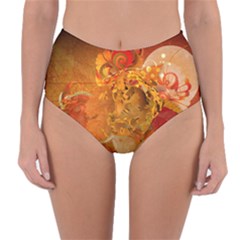 Reversible High-Waist Bikini Bottoms 