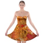 Fall Art Strapless Bra Top Dress