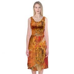 Fall Art Midi Sleeveless Dress from ArtsNow.com