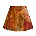 Fall Art Mini Flare Skirt