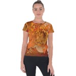 Fall Art Short Sleeve Sports Top 