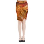 Fall Art Midi Wrap Pencil Skirt