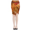 Midi Wrap Pencil Skirt 