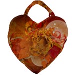 Fall Art Giant Heart Shaped Tote