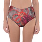 Design Art (design 37) Reversible High-Waist Bikini Bottoms