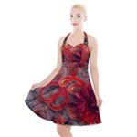 Design Art (design 37) Halter Party Swing Dress 