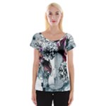 Design Art (design 34) Cap Sleeve Top