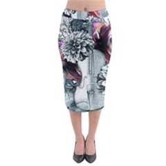 Midi Pencil Skirt 