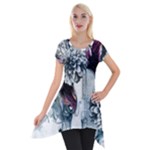 Design Art (design 34) Short Sleeve Side Drop Tunic