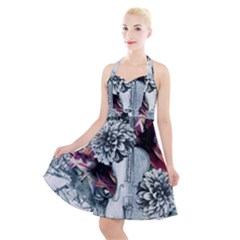 Halter Party Swing Dress  