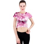 Design Art (design 30) Crew Neck Crop Top