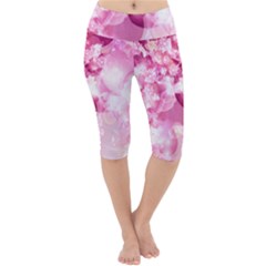 Lightweight Velour Cropped Yoga Leggings 