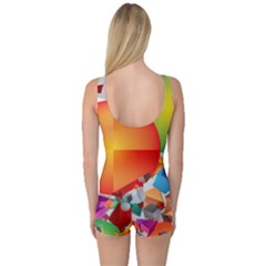 One Piece Boyleg Swimsuit 