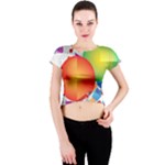 Design Art (design 28) Crew Neck Crop Top