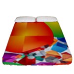 Design Art (design 28) Fitted Sheet (Queen Size)