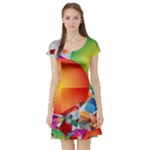 Design Art (design 28) Short Sleeve Skater Dress