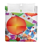 Design Art (design 28) Duvet Cover Double Side (Full/ Double Size)