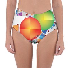 Reversible High-Waist Bikini Bottoms 