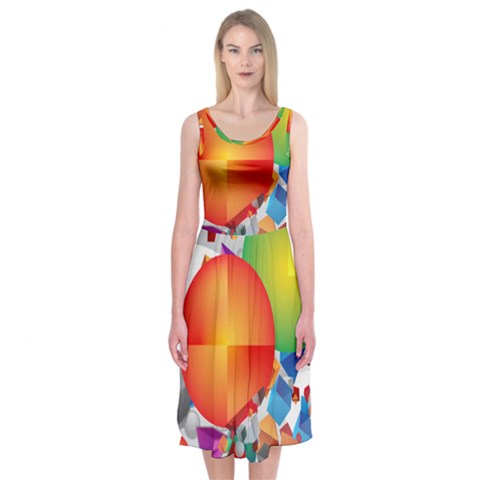 Design Art (design 28) Midi Sleeveless Dress from ArtsNow.com