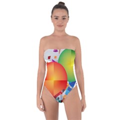 Tie Back One Piece Swimsuit 