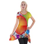 Design Art (design 28) Short Sleeve Side Drop Tunic