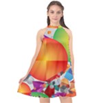 Design Art (design 28) Halter Neckline Chiffon Dress 