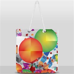 Full Print Rope Handle Tote (Large) 