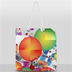 Full Print Rope Handle Tote (Large) 