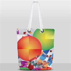 Full Print Rope Handle Tote (Small) 