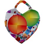 Design Art (design 28) Giant Heart Shaped Tote