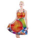 Design Art (design 28) Halter Party Swing Dress 