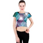 Design Art (design 26) Crew Neck Crop Top