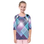 Design Art (design 26) Kids  Quarter Sleeve Raglan Tee