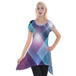 Design Art (design 26) Short Sleeve Side Drop Tunic